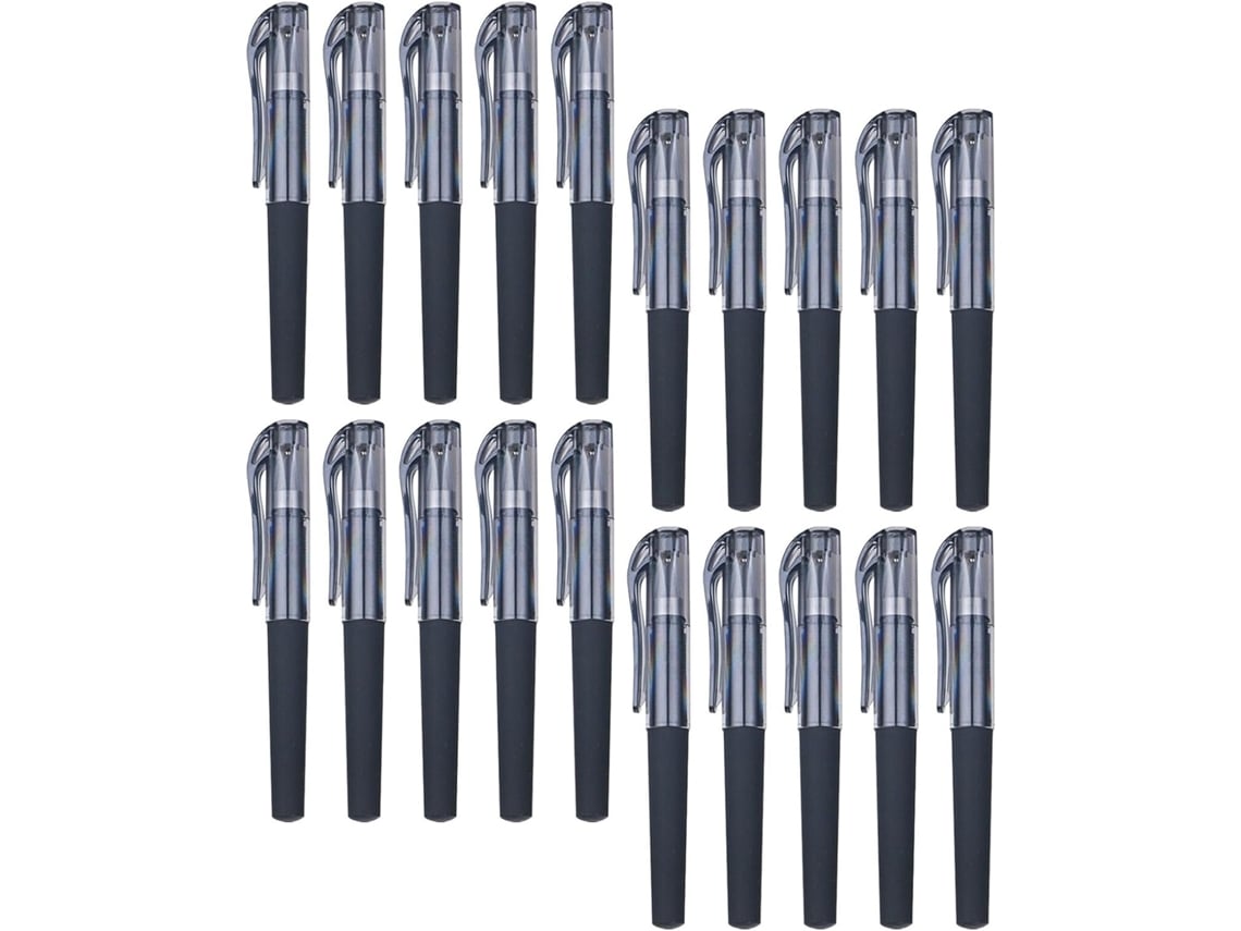Paquete De 50 Mini Bolígrafos De Gel Negros, 0,5 Mm, Tamaño Viaje Con Tapa, Punta Fina Extra Suave.