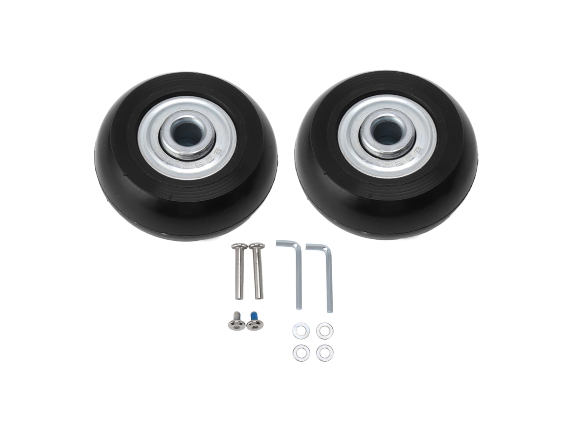 Kit De Ruedas Giratorias De Repuesto Para Maleta Con Rodamiento Doble Silencioso De 54x18 Mm.