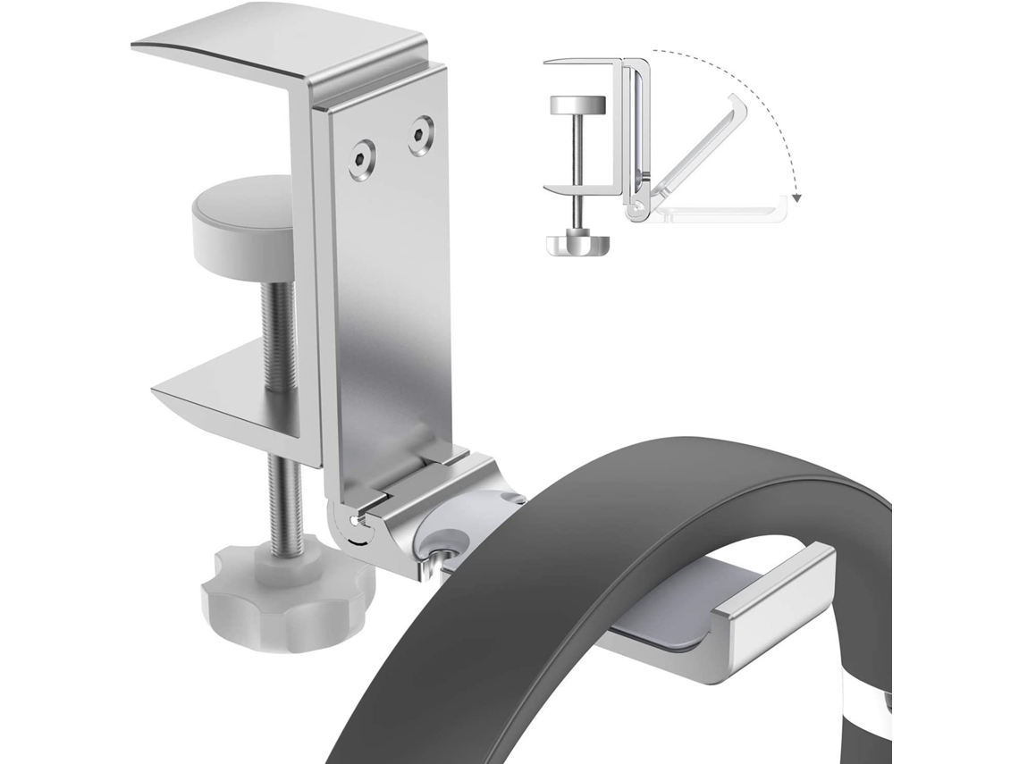 VVJIJILLY Suporte Para Fones De Ouvido, Suporte Dobrável Para Fones De Ouvido De Mesa, Gancho Ajustável.