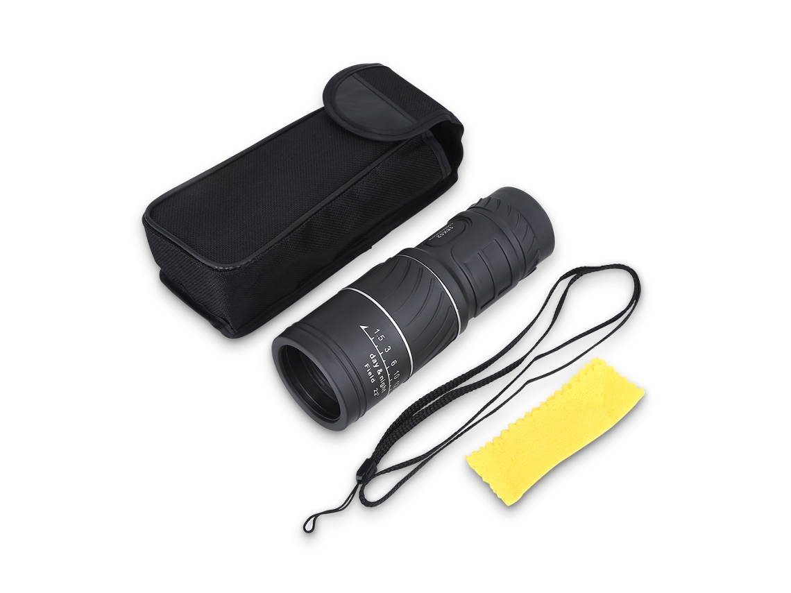 JILLIOPER Monocular portátil ligero con enfoque dual para exteriores, con bolsa, ideal para camping, caza y conciertos