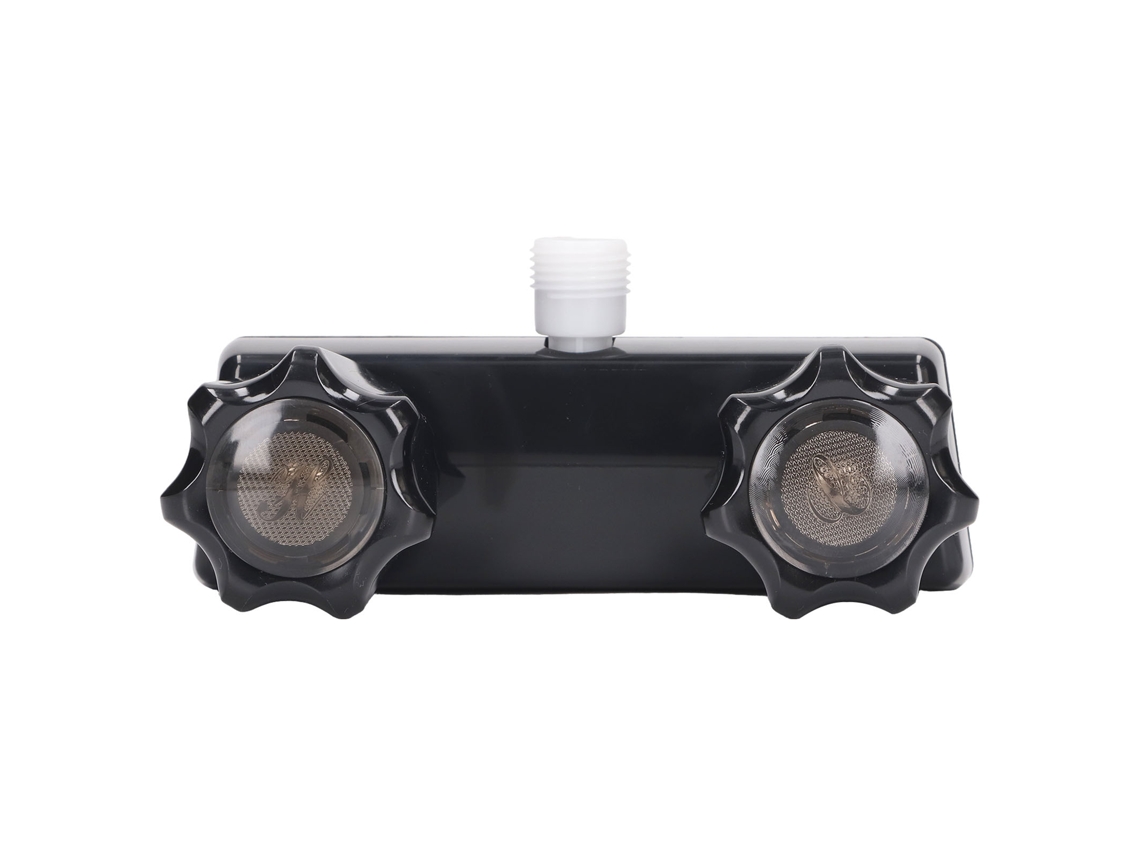 Válvula Desviadora De Ducha Para Caravana Con 2 Botones, Control Mezclador Para Uso Doméstico/de Viaje, Base Negra, Botón Negro.