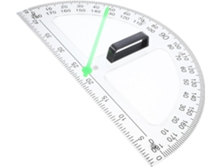 Transportador Magnético Multifuncional De 180°, Regla Portátil De Abs De 15 Cm Para Mediciones.