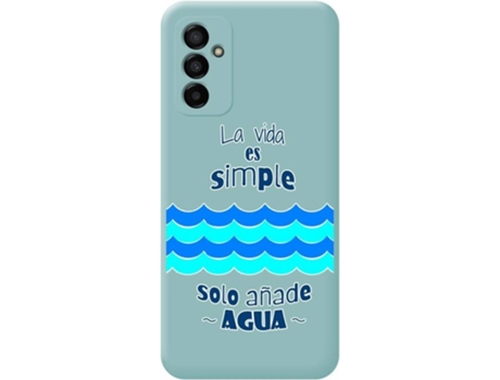 Carcasa para Samsung Galaxy M23 5G TUMUNDOSMARTPHONE Silicona Líquida Dibujos Azul