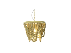 Lampara Techo Metal Mdf Bolas 35x35x95cm