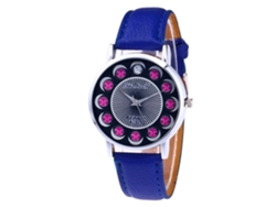 Reloj De Pulsera Unisex Fashionable De Cuarzo Para Ocio Color Azul Real
