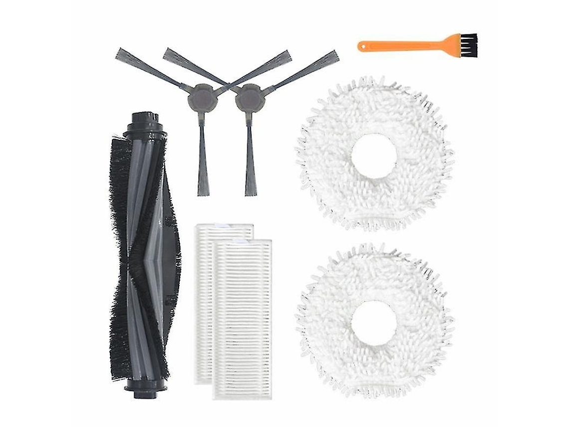 8 piezas de cepillo lateral principal, paño de fregona, filtro HEPA, compatible con Ecovacs Deebot N9