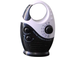Radio De Ducha Impermeable De 3 V Y 0,5 W Con Volumen Ajustable, Fm-am Y Asa Superior.