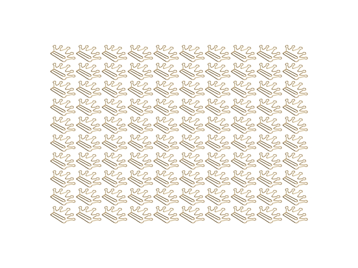 100 Clips Para Planificador Bonitos Diseño Innovador Clips De Papel Oro Anti-óxido Para Oficina Hogar Escuela