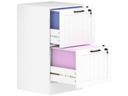 Archivador Blanco De Oficina Con Cajones Y Rieles Para Archivos.