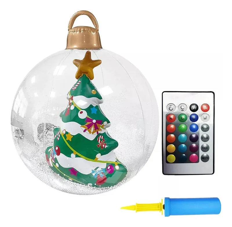 Nueva bola inflable de luz LED de 60 cm decorada con vayotoy
