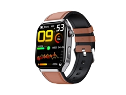 Reloj inteligente Bestvite F700 de 2,1 pulgadas con minimonitor de salud y monitor de IMC (marrón)