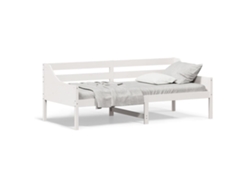 Maison Exclusive - Sofá Cama Sin Colchón Madera Maciza De Pino Blanco 90x200 Cm