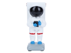 Soporte para teléfono de astronauta de resina blanca