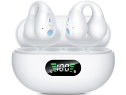 Auriculares Condução Óssea Orelha Aberta Clipe Conforto Sem Yizhood Bluetooth Blanco