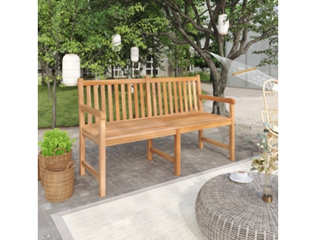 Banco de jardín VIDAXL Marrón Madera (150x60x90 cm)