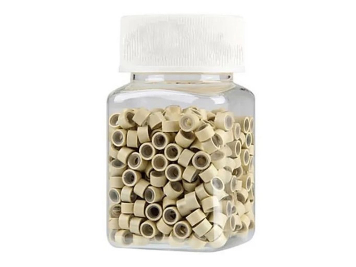 1000 Perlas De Silicona Para Extensiones De Cabello Trenzadas Caseras