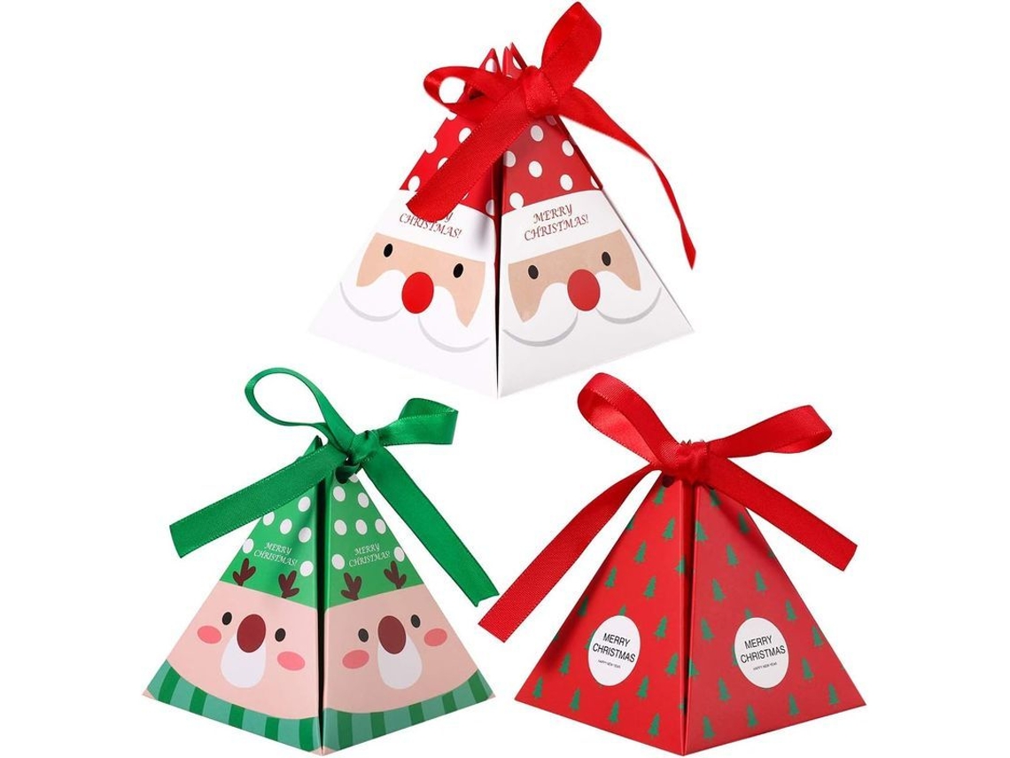 Caja De Regalo De Papel Navideño Para Fiesta, Dulces Y Chocolate, 30 Piezas