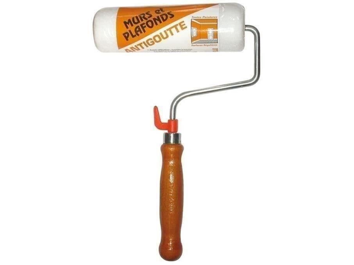 Rodillo Antigoteo Savy 250 Mm Fibras Antigoteo Mango De Madera Barnizada