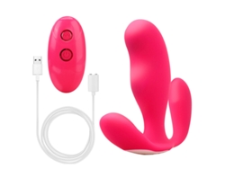 Vibrador Porttil Con Control Remoto Inalmbrico Con 7 Modos De Vibracin Para Mujeres (rojo Rosa)