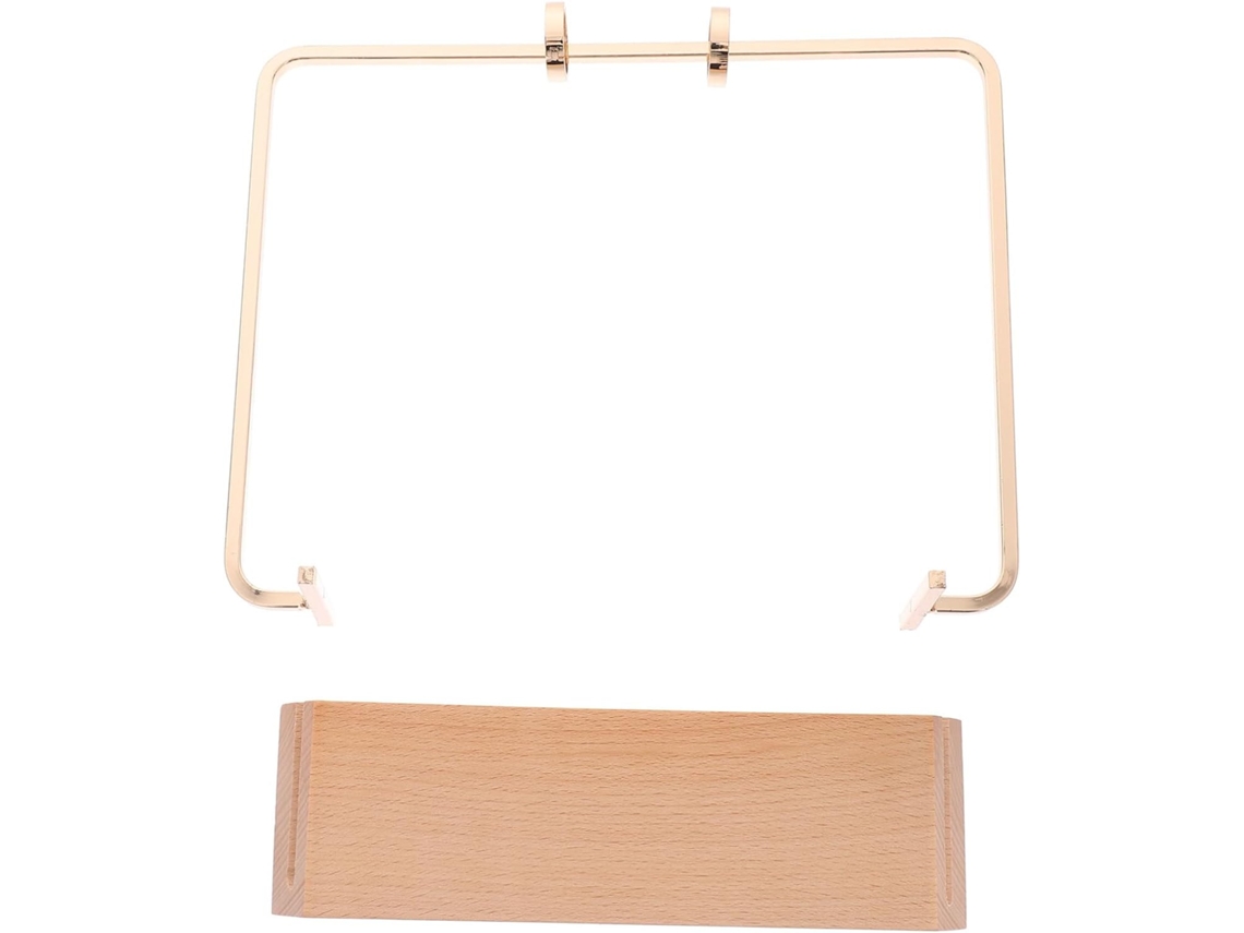 Besportble Soporte De Escritorio Metálico Resistente Con Anillas Metálicas Y Mesa 23.00 X 18.00 X 0.50 Cm P...