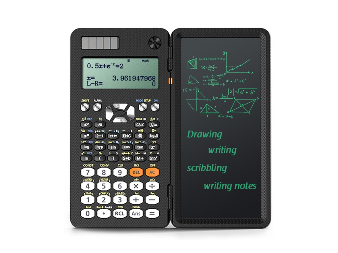 Calculadora Científica De Escritório Com Bloco De Notas E 417 Funções Lcd