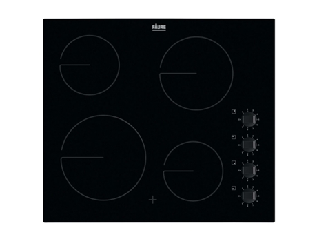 Placa de Vitrocerámica FAURE FHRN640K (Eléctrica - 62 cm - Negro)