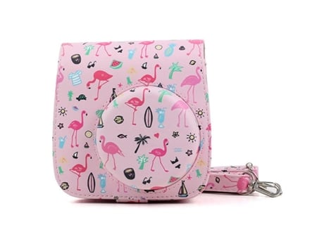 Bolsa SLOWMOOSE para Cámara Fujifilm Instax Mini Rosa con Flamenco