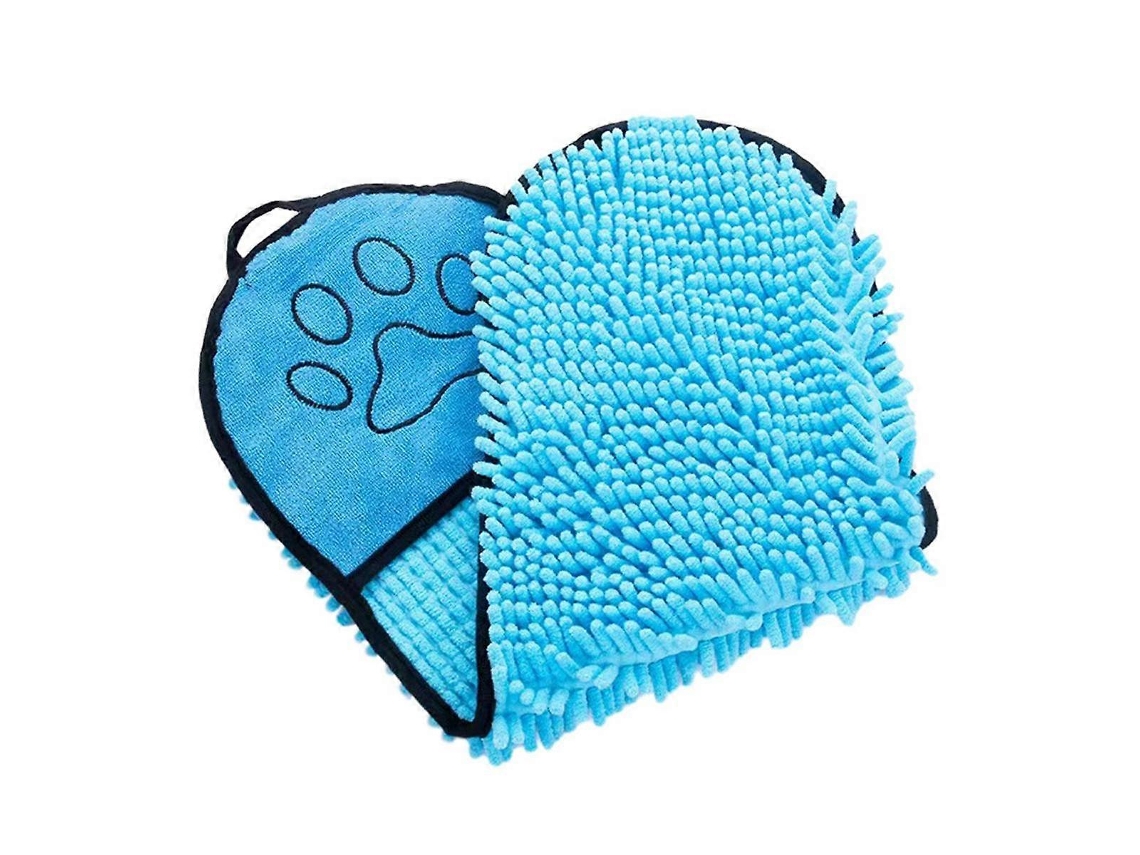 Rebe-toalla De Baño Para Perros Y Gatos Ultra Absorbente Secado Rápido Fibra Suave Con Bolsillos Dobles Y Fácil Almacenamiento Azul Azul