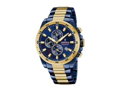 Reloj FESTINA Hombre (Acero - Azul)