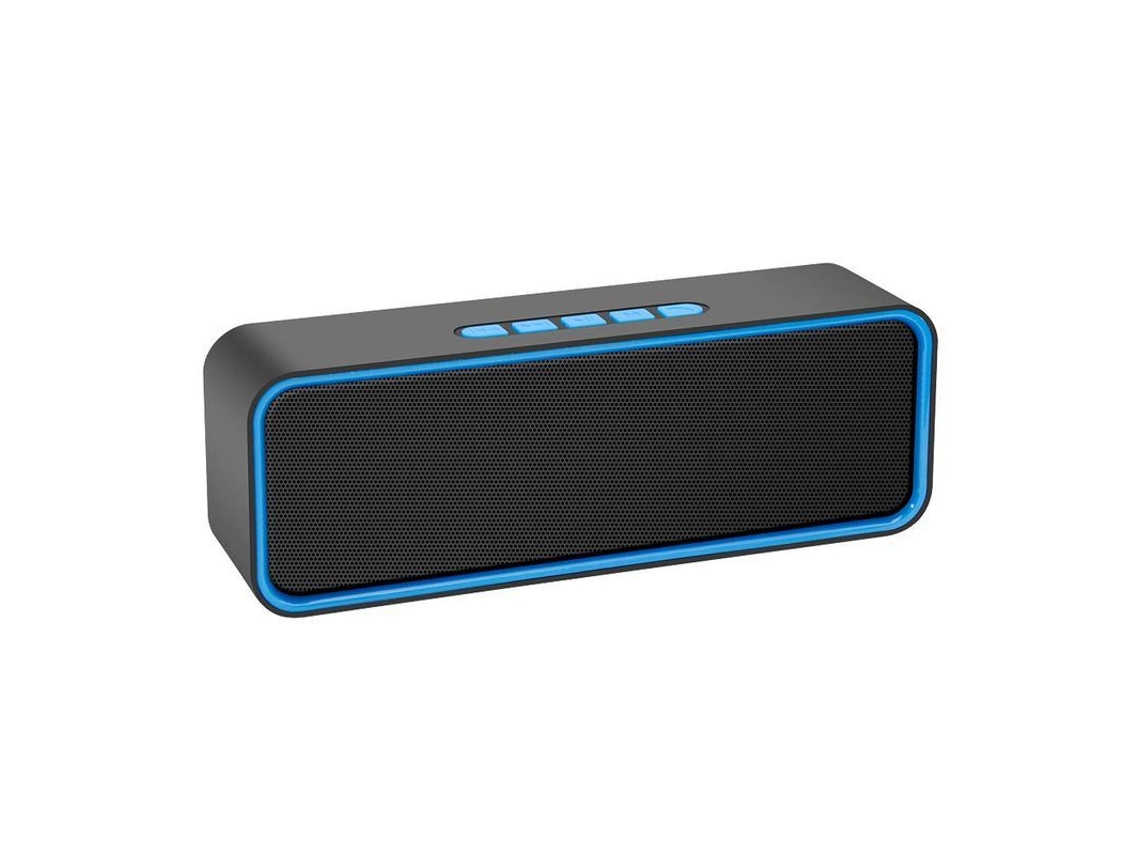 Altavoz Inalámbrico Portátil, Bluetooth 5.0 Con Sonido Estéreo Hifi 3d Y Graves (azul)