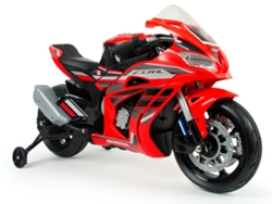Moto INJUSA Racing Honda CBR 12V Roja con Luces y Sonidos (Edad Mínima: 3 años - 114 x 53 x 62 cm)