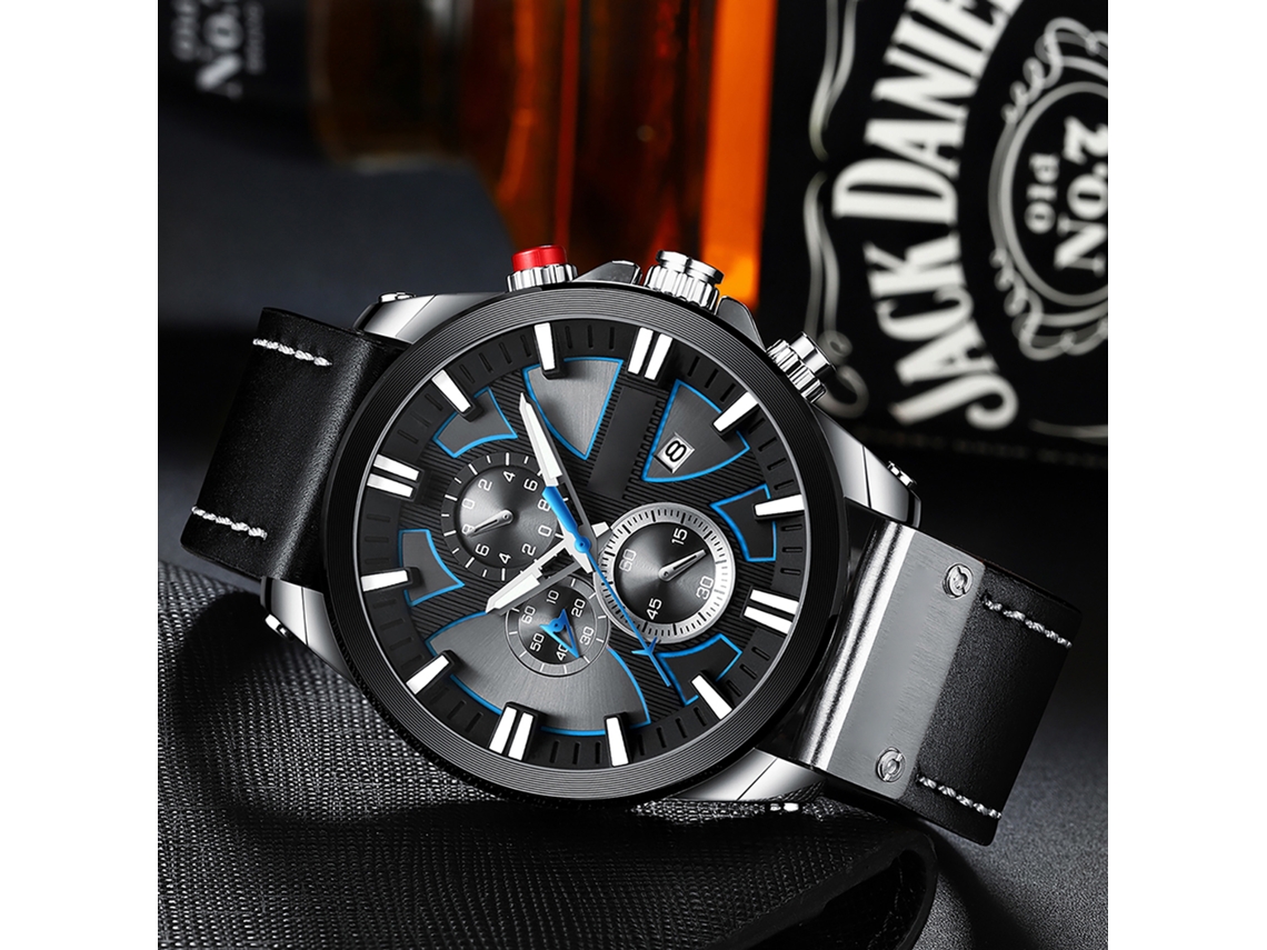 Reloj Deportivo Cronógrafo Luminoso Impermeable Para Hombre
