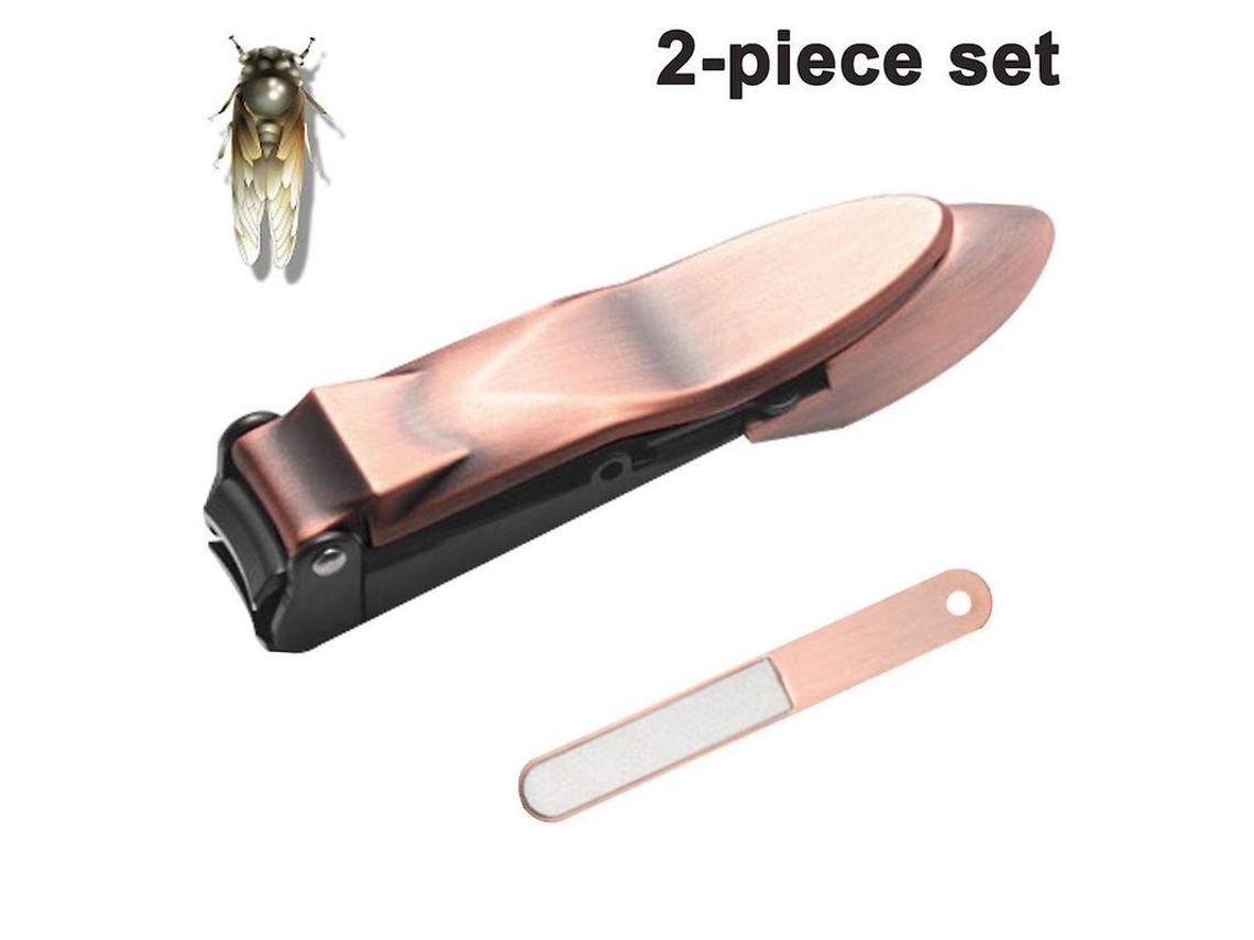 2 Cortaúñas Para Uñas Gruesas Con Abertura Ancha + Lima De Uñas