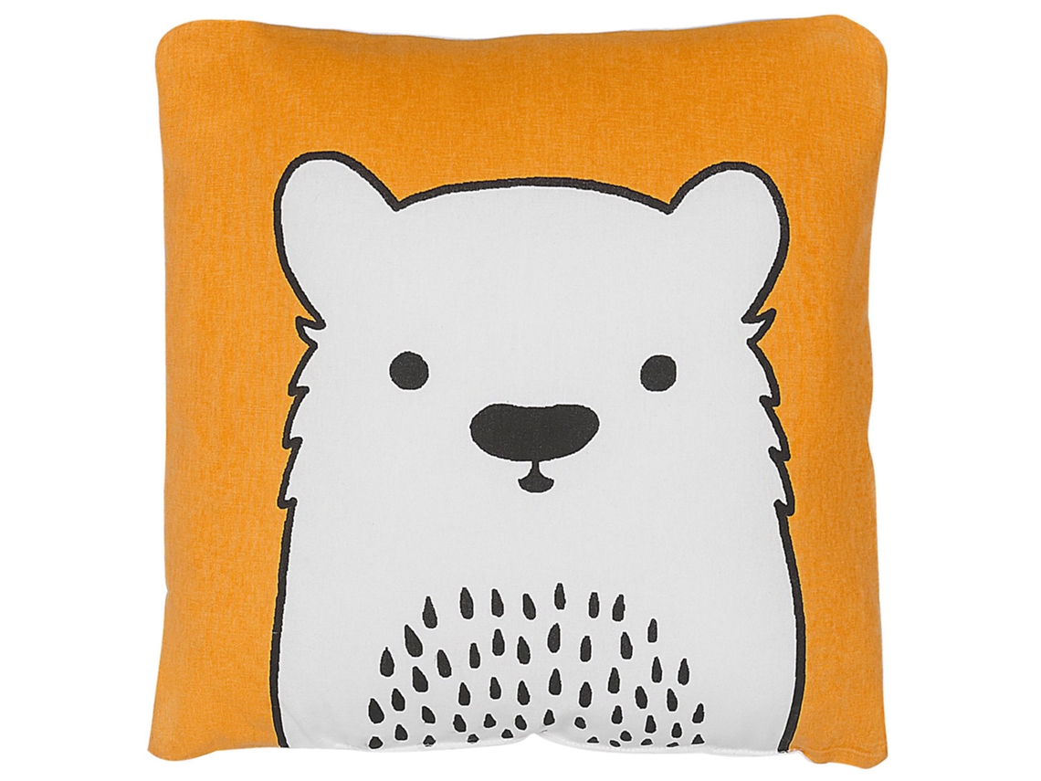 Cojín decorativo BELIANI Waranasi de Algodón Naranja 45x45x12