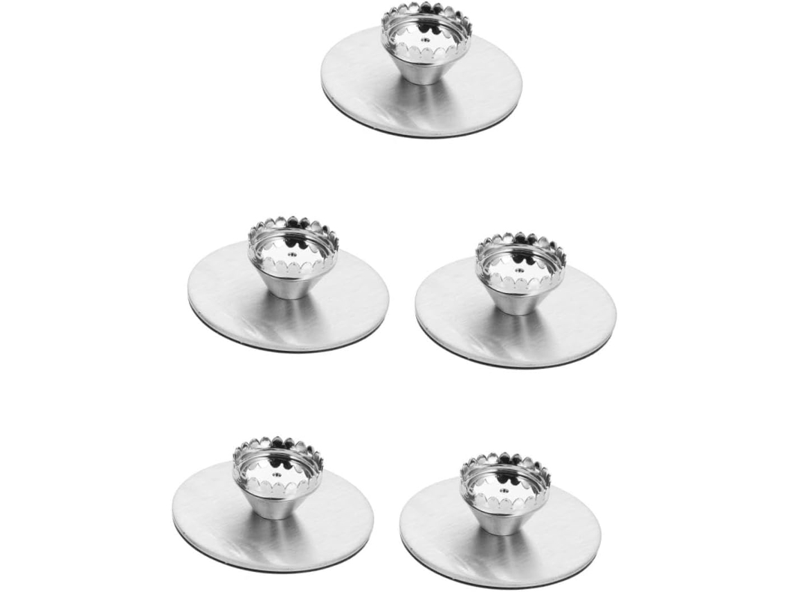 Juego De 5 Soportes Magnéticos Para Baño, Inoxidables, Para Colgar.