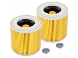 Pack De 2 Filtros De Cartucho Kärcher Wd3 Premium Wd2-wd3p Mv2-mv3, Recambio.