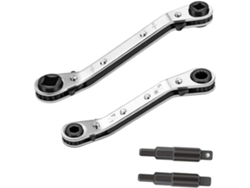 Juego de 1 llave de carraca para reparación de aire acondicionado, herramienta multifuncional y práctica.