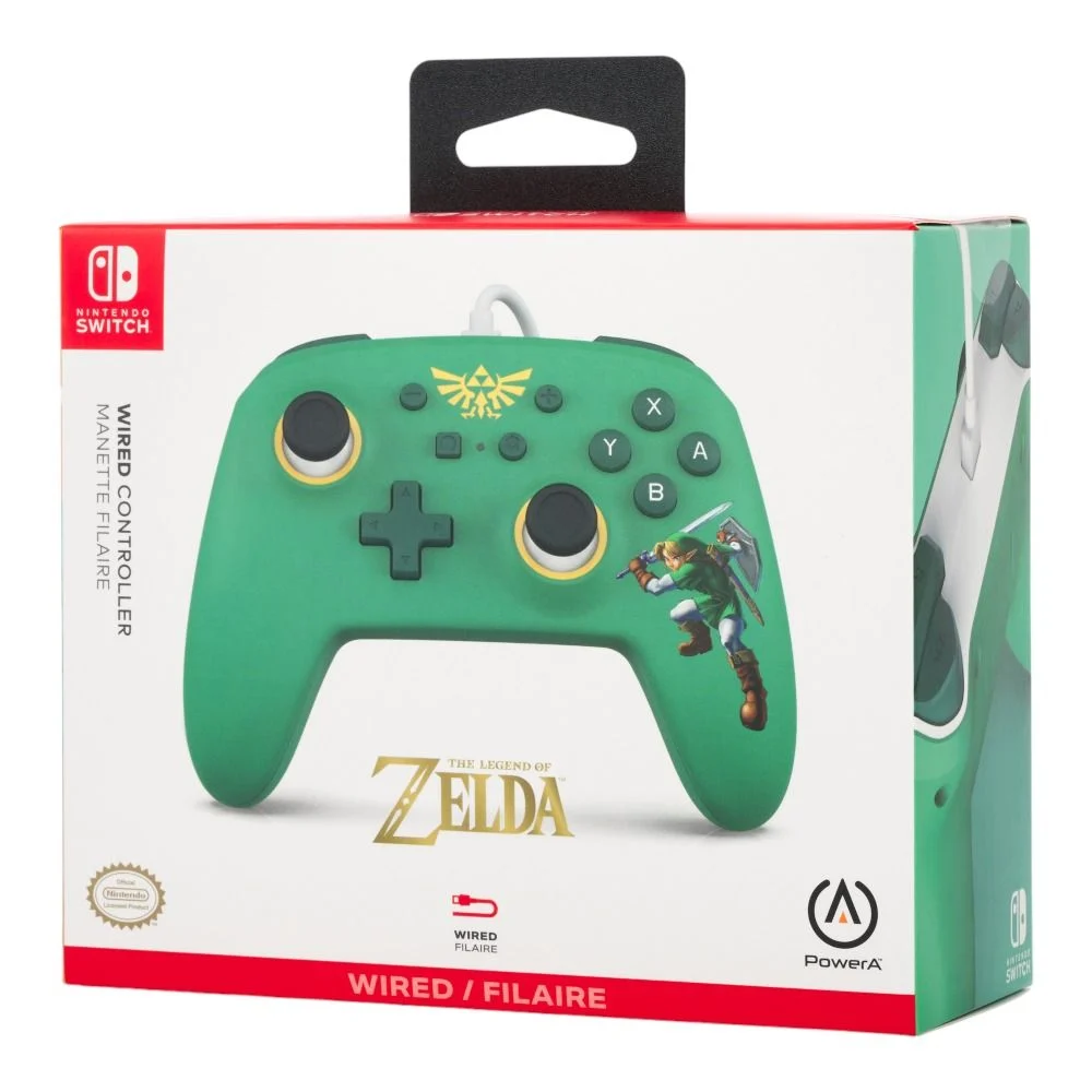 Mando con Cable Power A Nintendo Switch Core - Zelda