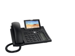 SNOM D385N Teléfono Ip Negro 12 Líneas Tft