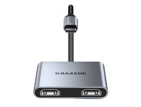 Adaptador SAMZHE Dk-H4 4In1 Tipo-C a 2HDmi Usb2.0 Pd100W para Huawei Mate40/P50 S20