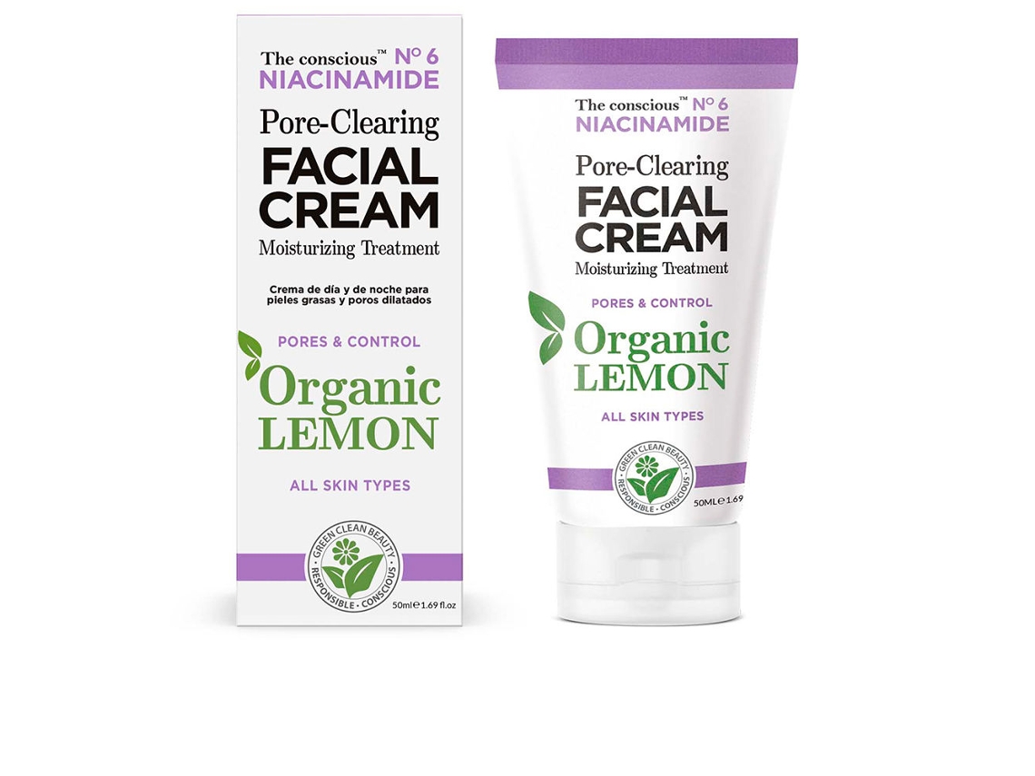 Niacinamide Pore-clearing Facial Cream Organic Lemon The Conscious™ 50 ml