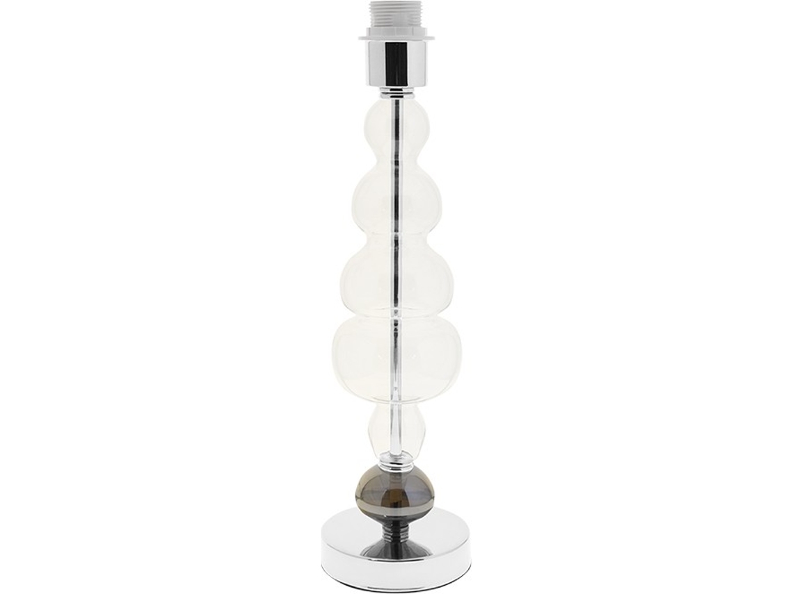 Base para Lámpara de Mesa Lagoa 1Xe27 Alt.44Xd.12Cm Cromado FERRIMEX