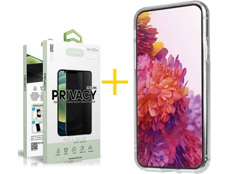 Carcasa + Protector de Pantalla para Samsung Galaxy S22 Plus 5G ACCETEL Transparente Claro