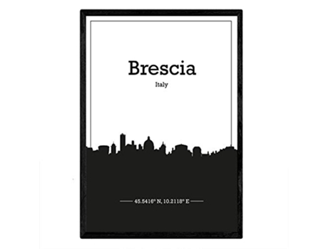 Poster NACNIC Mapa de Brescia Italia (A3)