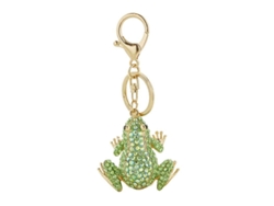 2026-llavero Colgante Rana Con Piedras Strass Brillantes Para Claves Mochila Bolsa Charm De Aleación