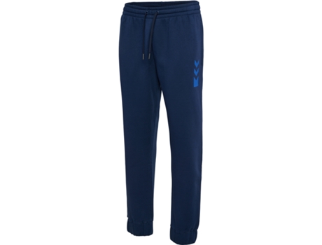 Pantalones Deportivos de Hombre para Fitness HUMMEL Chándal Active Azul (S)