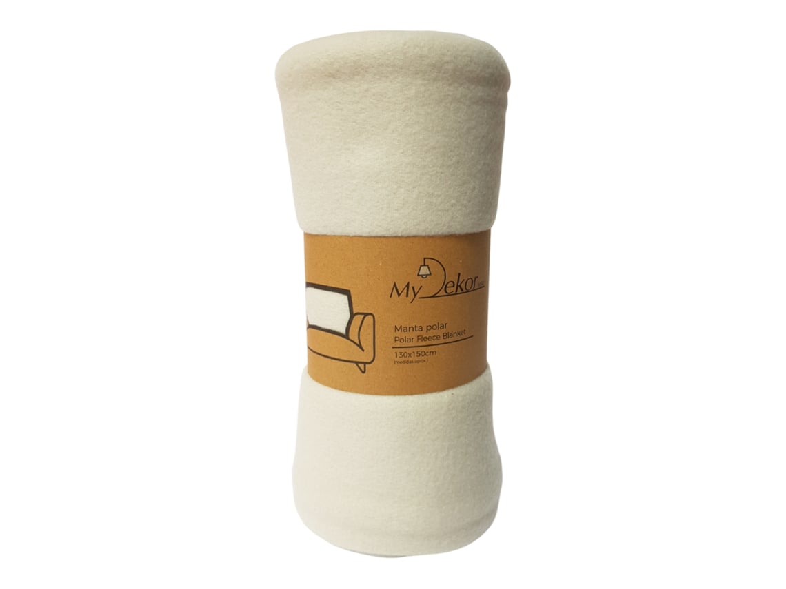 Manta Polar 130x150 Cm 210 G/m2 Beige Claro