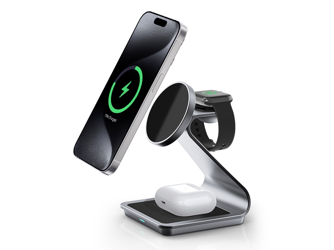 Cargador inalámbrico MagSafe en 1, estación de carga inalámbrica