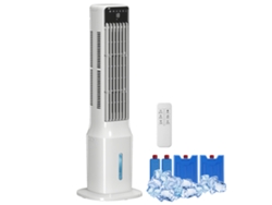 Enfriador Evaporativo Torre 3 En 1, Depósito 9l, Oscilación 48°, 3 Velocidades, 3 Modos, Temporizador, Blanco