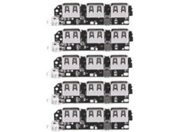 Módulo De Carga Usb De 3 Puertos Para Power Bank Diy, Placa De Circuito Impreso De 5v 2.1a Con Protección Contra Sobrecarga.